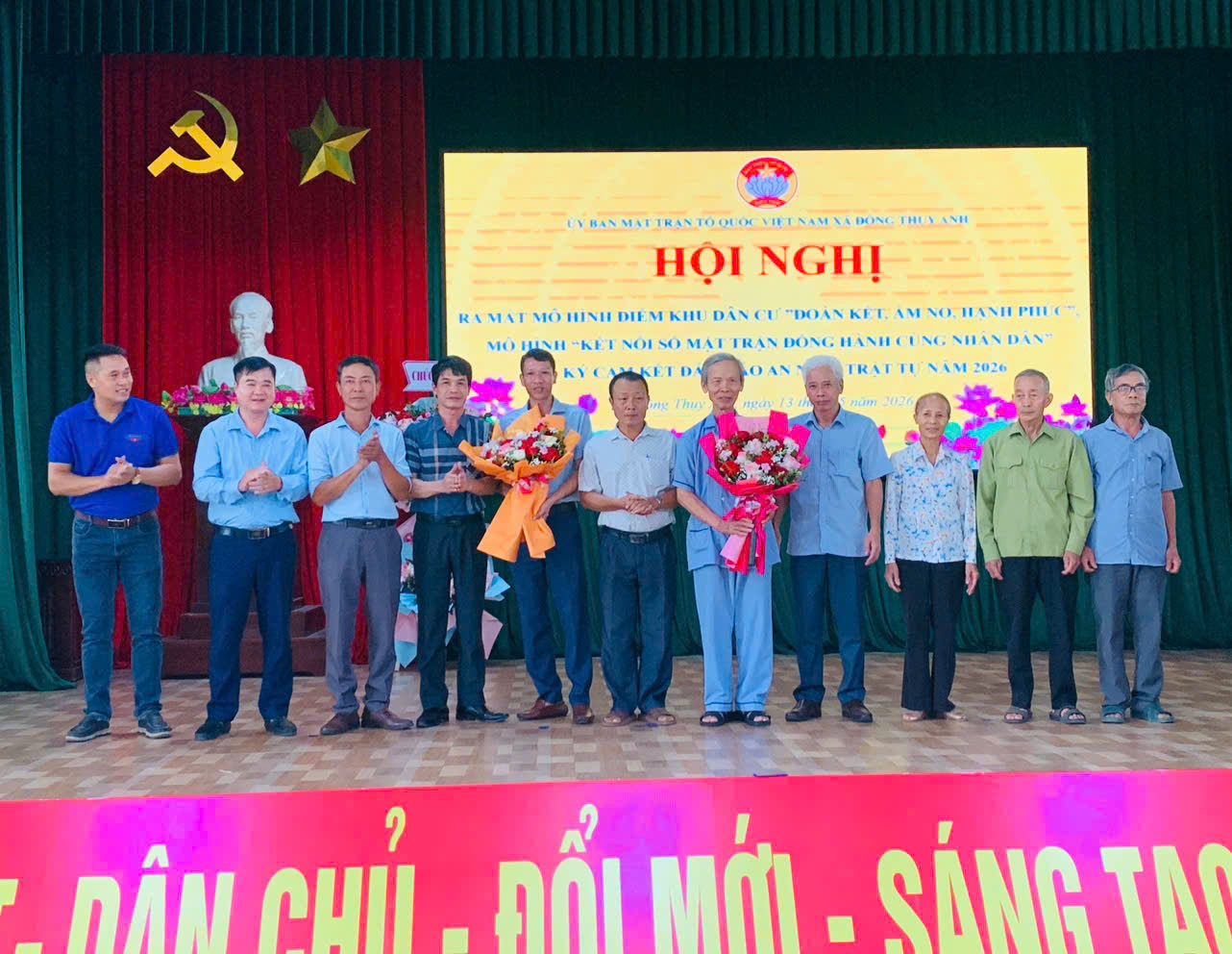XÃ ĐÔNG THUỴ ANH RA MẮT MÔ HÌNH KHU DÂN CƯ “ĐOÀN KẾT, ẤM NO, HẠNH PHÚC”