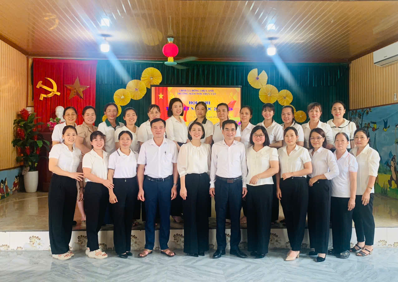 ĐỒNG CHÍ NGUYỄN ĐÌNH CHUNG – PHÓ BÍ THƯ THƯỜNG TRỰC ĐẢNG UỶ DỰ TỔNG KẾT NĂM HỌC 2025 – 2026 TRƯỜNG MẦM NON THUỴ TÂN
