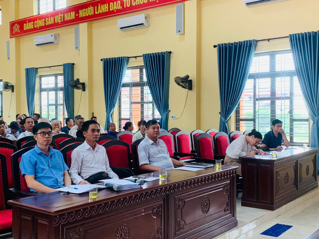 XÃ ĐÔNG THUỴ ANH TỔ CHỨC HỘI NGHỊ THAM VẤN CỘNG ĐỒNG VỀ MÔI TRƯỜNG VÀ XÃ HỘI THUỘC DỰ ÁN NÂNG CAO NĂNG LỰC ỨNG PHÓ THIÊN TAI VÙNG VEN BIỂN.