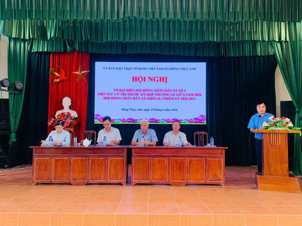 TỔ ĐẠI BIỂU HĐND SỐ 04 XÃ ĐÔNG THUỴ ANH TIẾP XÚC CƯ TRI TRƯỚC KỲ HỌP THƯỜNG LỆ GIỮA NĂM 2026, HĐND XÃ KHOÁ II, NHIỆM KỲ 2026 – 2031